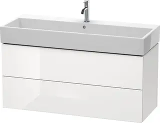 Duravit L-Cube Servantskap m/2 skuffer 1184x544x459 mm, Hvit H&#248;yglans