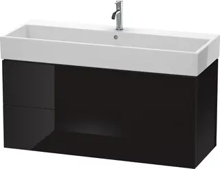 Duravit L-Cube Servantskap m/2 skuffer 1184x544x459 mm, Sort H&#248;yglans