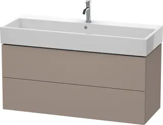 Duravit L-Cube Servantskap m/2 skuffer 1184x544x459 mm, Basalt Matt