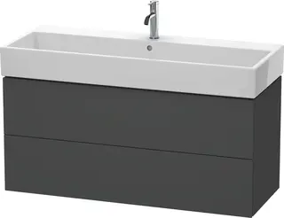 Duravit L-Cube Servantskap m/2 skuffer 1184x544x459 mm, Grafitt Matt