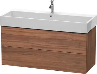 Duravit L-Cube Servantskap m/2 skuffer 1184x544x459 mm, Natur Valn&#248;tt