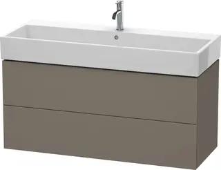 Duravit L-Cube Servantskap m/2 skuffer 1184x544x459 mm, Flanellgr&#229; Matt