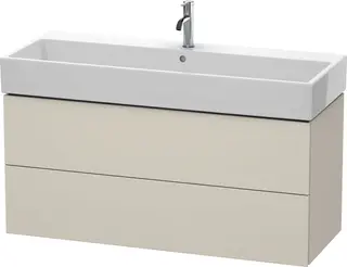 Duravit L-Cube Servantskap m/2 skuffer 1184x544x459 mm, Taupe Matt