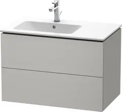 Duravit L-Cube Servantskap m/2 skuffer 820x555x481 mm, venstre, Betonggrå Matt