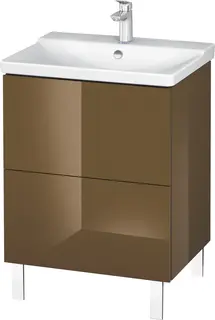 Duravit L-Cube Servantskap m/2 skuffer 620x709x481 mm, Olivenbrun HG