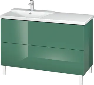 Duravit L-Cube Servantskap m/2 skuffer 1220x709x481 mm, Jadegr&#248;nn HG