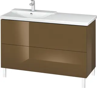 Duravit L-Cube Servantskap m/2 skuffer 1220x709x481 mm, Olivenbrun HG