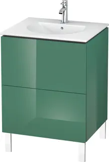 Duravit L-Cube Servantskap m/2 skuffer 620x704x614 mm, Jadegr&#248;nn HG