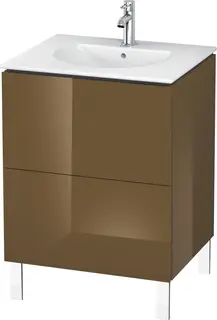 Duravit L-Cube Servantskap m/2 skuffer 620x704x614 mm, Olivenbrun HG