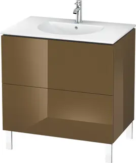 Duravit L-Cube Servantskap m/2 skuffer 620x704x614 mm, Olivenbrun HG