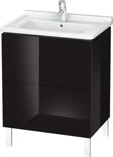 Duravit L-Cube Servantskap m/2 skuffer 1020x704x534 mm, Sort H&#248;yglans