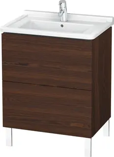 Duravit L-Cube Servantskap m/2 skuffer 1020x704x534 mm, B&#248;rstet Valn&#248;tt