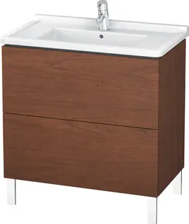 Duravit L-Cube Servantskap m/2 skuffer 820x712x469 mm, Amerikansk Valn&#248;tt