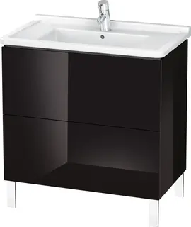 Duravit L-Cube Servantskap m/2 skuffer 820x712x469 mm, Sort H&#248;yglans