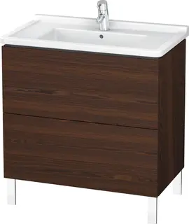 Duravit L-Cube Servantskap m/2 skuffer 820x712x469 mm, B&#248;rstet Valn&#248;tt