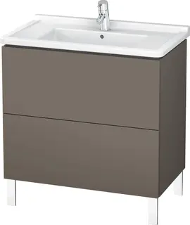 Duravit L-Cube Servantskap m/2 skuffer 820x712x469 mm, Flanellgr&#229; Matt