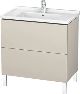 Duravit L-Cube Servantskap m/2 skuffer 820x712x469 mm, Taupe Matt