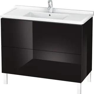 Duravit L-Cube Servantskap m/2 skuffer 1020x712x469 mm, Sort H&#248;yglans