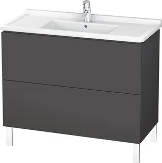 Duravit L-Cube Servantskap m/2 skuffer 1020x712x469 mm, Grafitt Matt