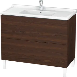 Duravit L-Cube Servantskap m/2 skuffer 1020x712x469 mm, B&#248;rstet Valn&#248;tt