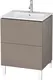 Duravit L-Cube Servantskap m/2 skuffer 620x704x491 mm, Basalt Matt