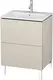 Duravit L-Cube Servantskap m/2 skuffer 620x704x499 mm, Taupe Matt