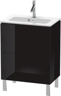 Duravit L-Cube Servantskap m/2 skuffer 620x704x391 mm, Sort H&#248;yglans