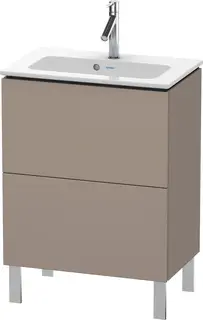 Duravit L-Cube Servantskap m/2 skuffer 620x704x391 mm, Basalt Matt