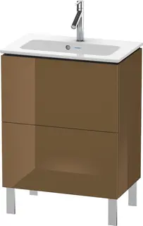 Duravit L-Cube Servantskap m/2 skuffer 620x704x391 mm, Olivenbrun HG