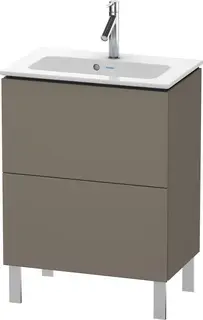 Duravit L-Cube Servantskap m/2 skuffer 620x704x391 mm, Flanellgr&#229; Matt