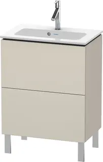 Duravit L-Cube Servantskap m/2 skuffer 620x704x391 mm, Taupe Matt