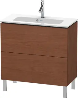 Duravit L-Cube Servantskap m/2 skuffer 820x704x391 mm, Amerikansk Valn&#248;tt