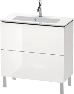 Duravit L-Cube Servantskap m/2 skuffer 820x704x391 mm, Hvit H&#248;yglans