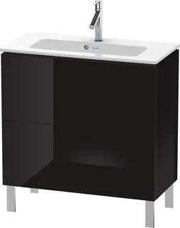 Duravit L-Cube Servantskap m/2 skuffer 820x704x391 mm, Sort H&#248;yglans