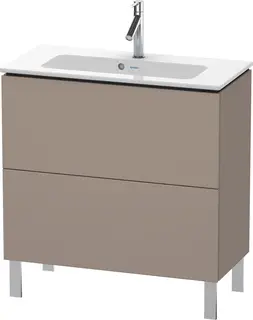 Duravit L-Cube Servantskap m/2 skuffer 820x704x391 mm, Basalt Matt