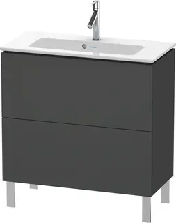 Duravit L-Cube Servantskap m/2 skuffer 820x704x391 mm, Grafitt Matt