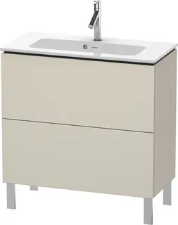 Duravit L-Cube Servantskap m/2 skuffer 820x704x391 mm, Taupe Matt