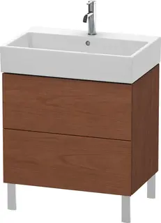 Duravit L-Cube Servantskap m/2 skuffer 684x582x459 mm, Amerikansk Valn&#248;tt