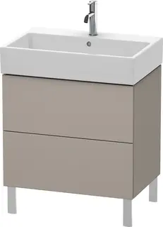 Duravit L-Cube Servantskap m/2 skuffer 684x582x459 mm, Terra