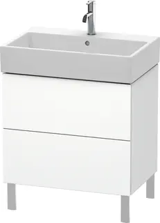 Duravit L-Cube Servantskap m/2 skuffer 684x582x459 mm, Hvit Matt