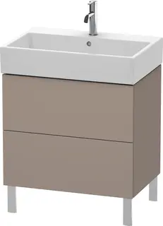 Duravit L-Cube Servantskap m/2 skuffer 684x582x459 mm, Basalt Matt