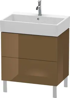 Duravit L-Cube Servantskap m/2 skuffer 684x582x459 mm, Olivenbrun HG