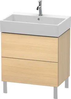 Duravit L-Cube Servantskap m/2 skuffer 684x582x459 mm, Middelhavs Eik