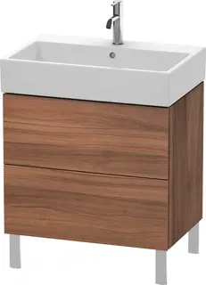 Duravit L-Cube Servantskap m/2 skuffer 684x582x459 mm, Natur Valn&#248;tt