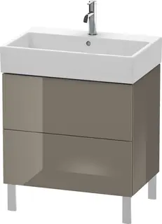 Duravit L-Cube Servantskap m/2 skuffer 684x582x459 mm, Flanellgrå HG