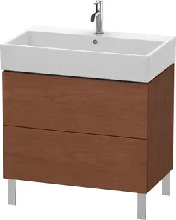 Duravit L-Cube Servantskap m/2 skuffer 784x582x459 mm, Amerikansk Valn&#248;tt