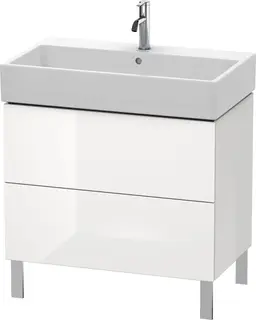 Duravit L-Cube Servantskap m/2 skuffer 784x582x459 mm, Hvit H&#248;yglans