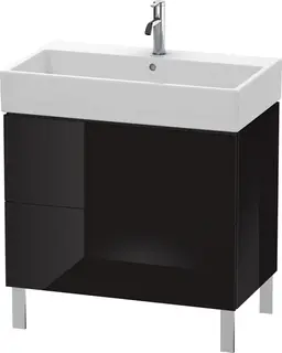 Duravit L-Cube Servantskap m/2 skuffer 784x582x459 mm, Sort H&#248;yglans