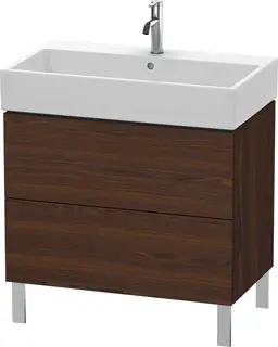 Duravit L-Cube Servantskap m/2 skuffer 784x582x459 mm, B&#248;rstet Valn&#248;tt