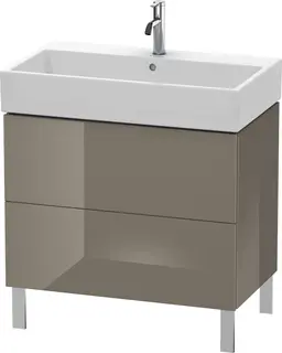 Duravit L-Cube Servantskap m/2 skuffer 784x582x459 mm, Flanellgr&#229; HG